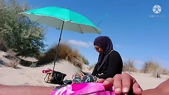 Surprised Muslim Man At The Beach When I Exposed My Genitalia!