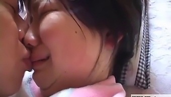 A Young Japanese Schoolgirl Explores An English Teacher'S Body With Her Tongue