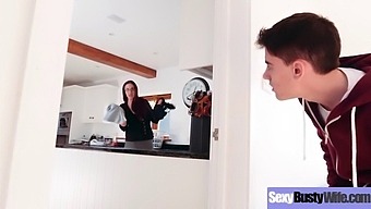 The Passionate Encounter Of A Busty Housewife, Emma Butt, In A Steamy Home Video