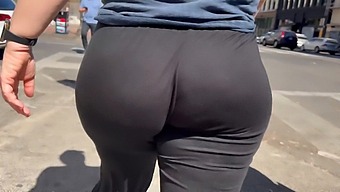 Candid City Streets Reveal A Bubble Butt Wedgie