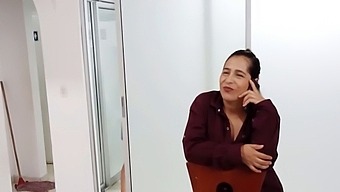 Latina Stepmom Interrupts Lover'S Phone Call And Steps In