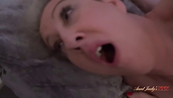 Mrs. Maggie'S Xxx - Horny Stepmom With Big Tits Gets Caught Masturbating By Aunt