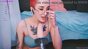 Cute Tomboy Takes On A Fucking Machine In Her Mouth