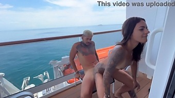 Enjoying The View On Neymar'S Boat While Seated Comfortably