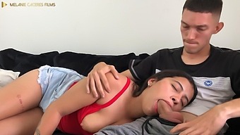 Step-Sister'S Oral Fantasies Come True With A Big Cumshot