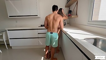 Adakham'S Steamy Kitchen Encounter: A Hot And Horny Housewife Gets Caught In The Act