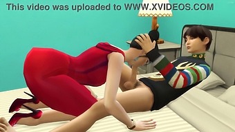 A Japanese Stepmother Gives Her Stepson A Surprise Christmas Blowjob