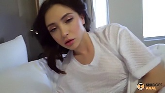 Step-Sis Shares The Bed And Her Rear End
