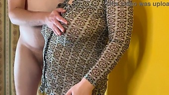 A Busty Married Woman With A Shaved Vagina Allows Me To Ejaculate Inside Her, Potentially Leading To Pregnancy - Seen From The Side