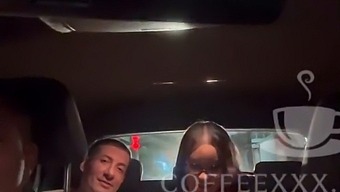 Interracial Couple Gets Naughty In A Public Taxi Ride