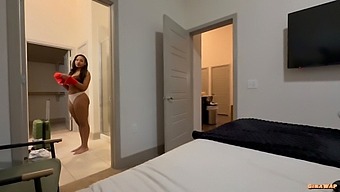 Beautiful Black Step-Sis Is A Hot Chick With A Great Body And A Sexy Tattoo.
